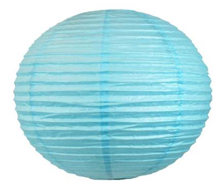 Abażur papierowy niebieski kokon kula 70-16969